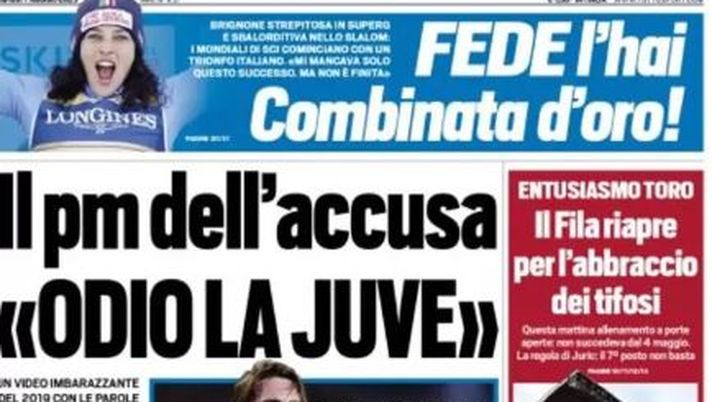 EDICOLA / TS: Il pm dell’accusa: “Odio la Juve”. Le parole di Santoriello in un video EDICOLA / TS: Il pm dell’accusa: “Odio la Juve”. Le parole di Santoriello in un video - immagine 1