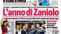 Prima Pagina, Corriere dello Sport: “L’anno di Zaniolo. Straus vuole l’Inter americana”