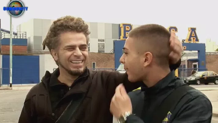 Serafino con il figlio 