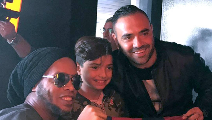 Foto, Ronaldinho incontra Miccoli: “Oggi con il mio amico Fabrizio, idolo di Lecce” 