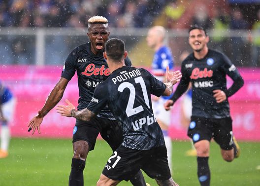 (Photo by SSC NAPOLI/SSC NAPOLI via Getty Images) osimhen napoli
