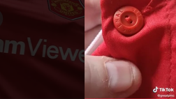 Manchester United, tifoso allibito: sul colletto della nuova maglia acquistata c’è un bottone dell’Arsenal…