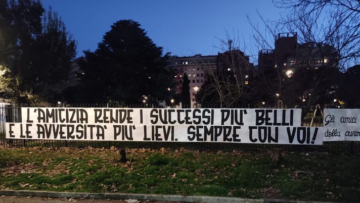Il messaggio della Curva Sud per i Fedayn: “L’amicizia rende le avversità più lievi” Il messaggio della Curva Sud per i Fedayn: “L’amicizia rende le avversità più lievi” - immagine 1
