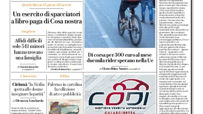 Prima Pagina,La Repubblica-Palermo: “Quei tifosi che inneggiano al Miccoli sbagliato” Prima Pagina