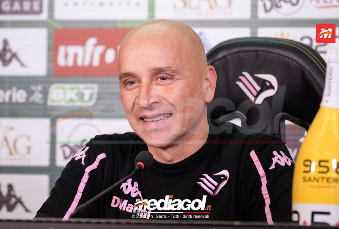 FOTO PALERMO, verso il Genoa: Eugenio Corini in conferenza stampa (GALLERY)- immagine 1