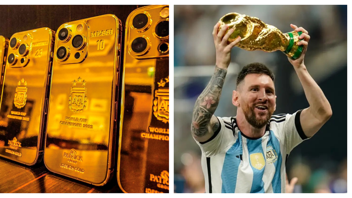 Messi, il regalo per la Coppa del Mondo: 35 iPhone dorati a squadra e staff dell’Argentina - immagine 1