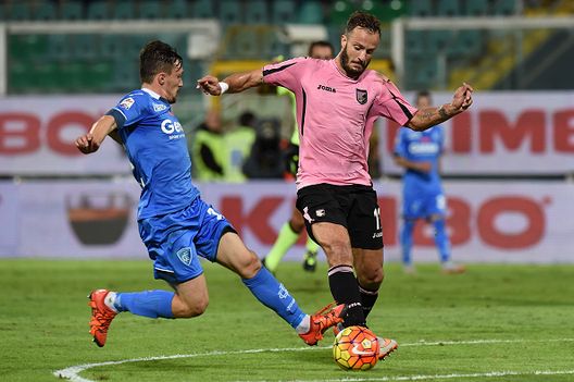  Gilardino durante Palermo-Empoli (Getty Images) 