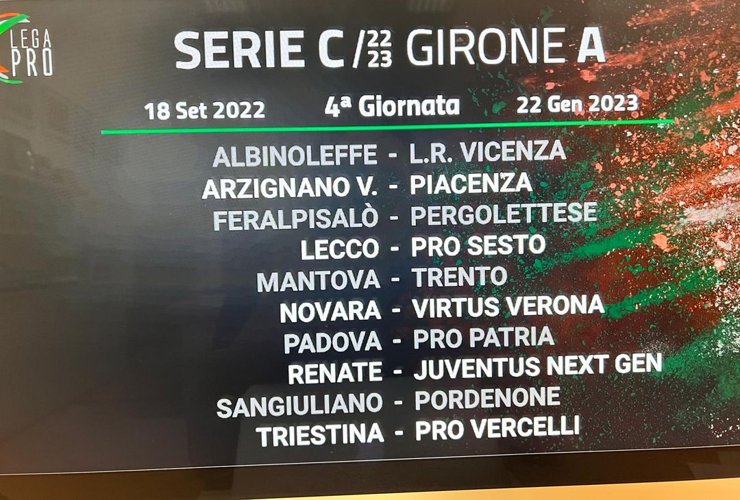 Serie C girone A, 2022/23: il calendario completo - immagine 5