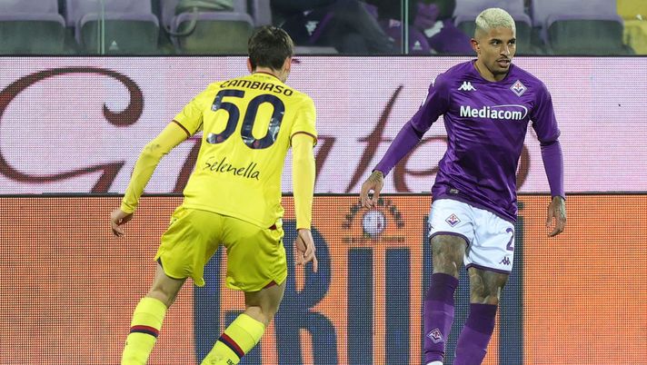 FLORENCE, ITALY - FEBRUARY 05: Domilson Cordeiro dos Santos known as Dodo of ACF Fiorentina in action during the Serie A match between ACF Fiorentina and Bologna FC at Stadio Artemio Franchi on February 5, 2023 in Florence, Italy. (Photo by Gabriele Maltinti/Getty Images) Jack Bonora: “Grande impresa. Sartori? Non ha sbagliato un colpo” - immagine 1