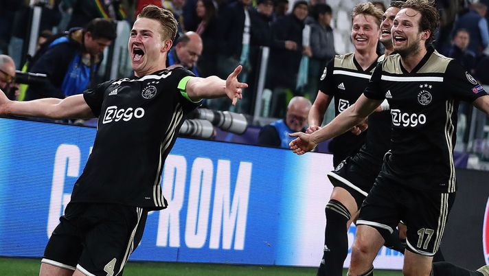 16 aprile 2019, Champions League - Juventus-Ajax 1-2, l'esultanza dei Lancieri (credits: GETTY Images) 16 aprile 2019, Champions League - Juventus-Ajax 1-2, l'esultanza dei Lancieri (credits: GETTY Images)