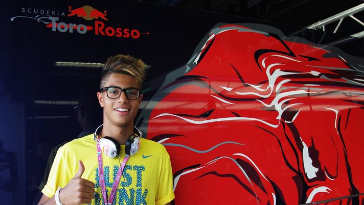 MONZA, ITALY - SEPTEMBER 07: Young Morrocan footballer Hachim Mastour of AC Milan is seen in the Scuderia Toro Rosso garage before the qualifying session for the Italian Formula One Grand Prix at Autodromo di Monza on September 7, 2013 in Monza, Italy. (Photo by Ker Robertson/Getty Images) MONZA, ITALY - SEPTEMBER 07: Young Morrocan footballer Hachim Mastour of AC Milan is seen in the Scuderia Toro Rosso garage before the qualifying session for the Italian Formula One Grand Prix at Autodromo di Monza on September 7, 2013 in Monza, Italy. (Photo by Ker Robertson/Getty Images)