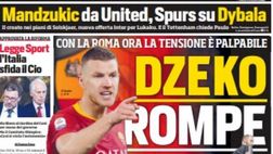 EDICOLA / CdS: Inter, Dzeko rompe con la Roma: Petrachi alza il prezzo. Lukaku, nuova offerta