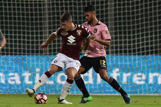 PALERMO, ITALY - OCTOBER 17: Andrea Belotti (L) of Torino and Giancarlo Gonzalez of Palermo compete for the ball during the Serie A match between US Citta di Palermo and FC Torino at Stadio Renzo Barbera on October 17, 2016 in Palermo, Italy. (Photo by Tullio M. Puglia/Getty Images) PALERMO, ITALY - OCTOBER 17: Andrea Belotti (L) of Torino and Giancarlo Gonzalez of Palermo compete for the ball during the Serie A match between US Citta di Palermo and FC Torino at Stadio Renzo Barbera on October 17, 2016 in Palermo, Italy. (Photo by Tullio M. Puglia/Getty Images)