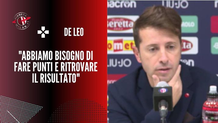 Conferenza stampa Emilio De Leo Milan-Bologna Serie A 2021-2022