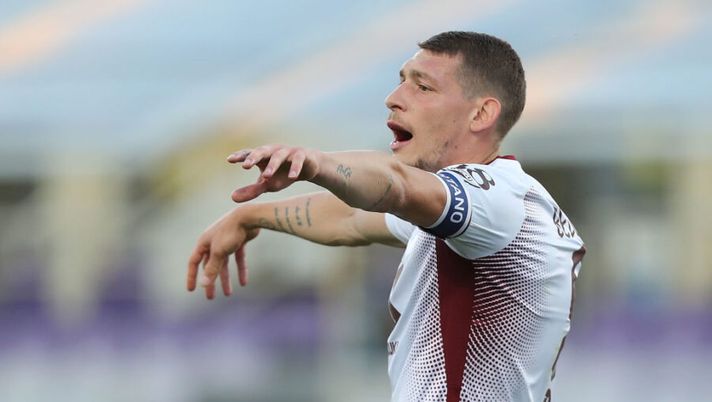 FLORENCE, ITALY - JULY 19: Andrea Belotti of Torino FC gestures during the Serie A match between ACF Fiorentina and Torino FC at Stadio Artemio Franchi on July 19, 2020 in Florence, Italy. (Photo by Gabriele Maltinti/Getty Images) UFFICIALE – Torino-Sassuolo è stata rinviata: già decisa la data del recupero! - immagine 1