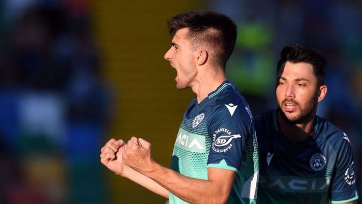 UDINE, ITALY - AUGUST 27: Ignacio Pussetto of Udinese Calcio celebrates after scoring the opening goal during the Serie A match between Udinese Calcio and Venezia FC at Dacia Arena on August 27, 2021 in Udine, Italy. (Photo by Alessandro Sabattini/Getty Images) UFFICIALE – Pussetto è della Samp: ecco cosa fare all’asta del fantacalcio - immagine 1