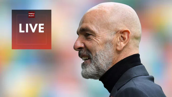 Stefano Pioli (allenatore AC Milan) oggi in conferenza stampa alla vigilia di Milan-Inter (Serie A 2020-2021) | AC Milan News (Getty Images)