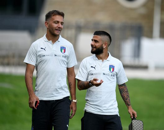 Domenico Criscito, Lorenzo Insigne (Photo by Claudio Villa/Getty Images) insigne criscito