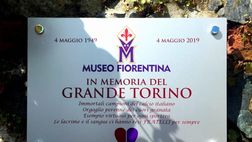 Una delegazione del Museo Fiorentina alla cerimonia del Grande Torino