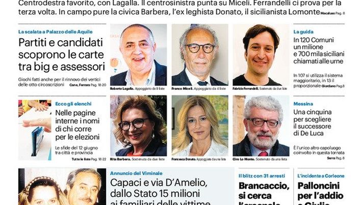 Prima Pagina, Giornale di Sicilia: “Palermo, caccia al biglietto per sabato sera”  Prima Pagina