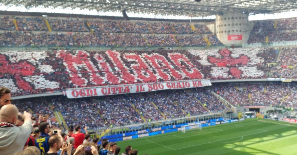 La Curva Nord dell'Inter risponde alla coreografia del Milan: il comunicato