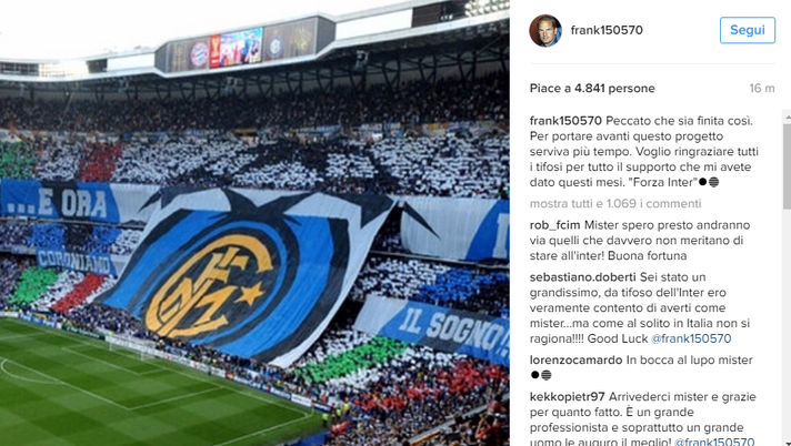 FOTO, De Boer saluta: “Serviva più tempo per questo progetto. Forza Inter!”  FOTO, De Boer saluta: “Serviva più tempo per questo progetto. Forza Inter!”