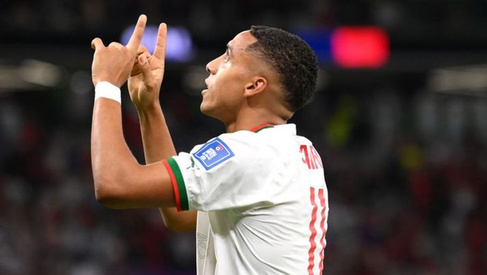 DOHA, QATAR - NOVEMBER 27: Abdelhamid Sabiri of Morocco celebrates after scoring their team's first goal during the FIFA World Cup Qatar 2022 Group F match between Belgium and Morocco at Al Thumama Stadium on November 27, 2022 in Doha, Qatar. (Photo by Stu Forster/Getty Images) Ds Sampdoria: “Sabiri, c’era chi pensava fosse un bluff! E invece adesso…” - immagine 1