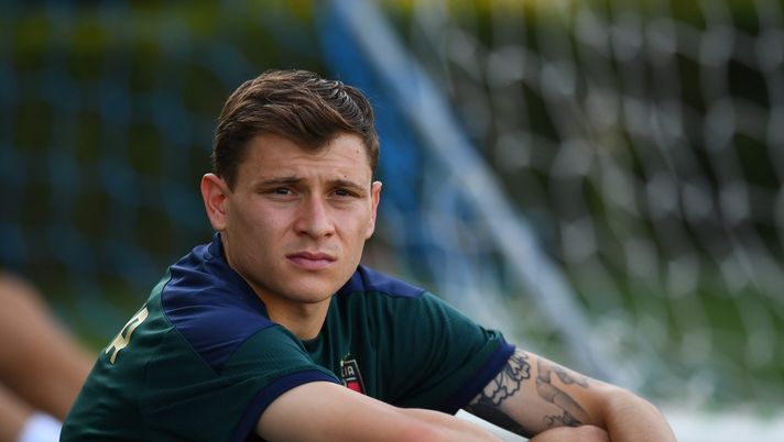 FLORENCE, ITALY - JUNE 13: Nicolo Barella of Italy in action during an Italy training session at Centro Tecnico Federale di Coverciano on June 13, 2021 in Florence, Italy. (Photo by Claudio Villa/Getty Images) FLORENCE, ITALY - JUNE 13: Nicolo Barella of Italy in action during an Italy training session at Centro Tecnico Federale di Coverciano on June 13, 2021 in Florence, Italy. (Photo by Claudio Villa/Getty Images)