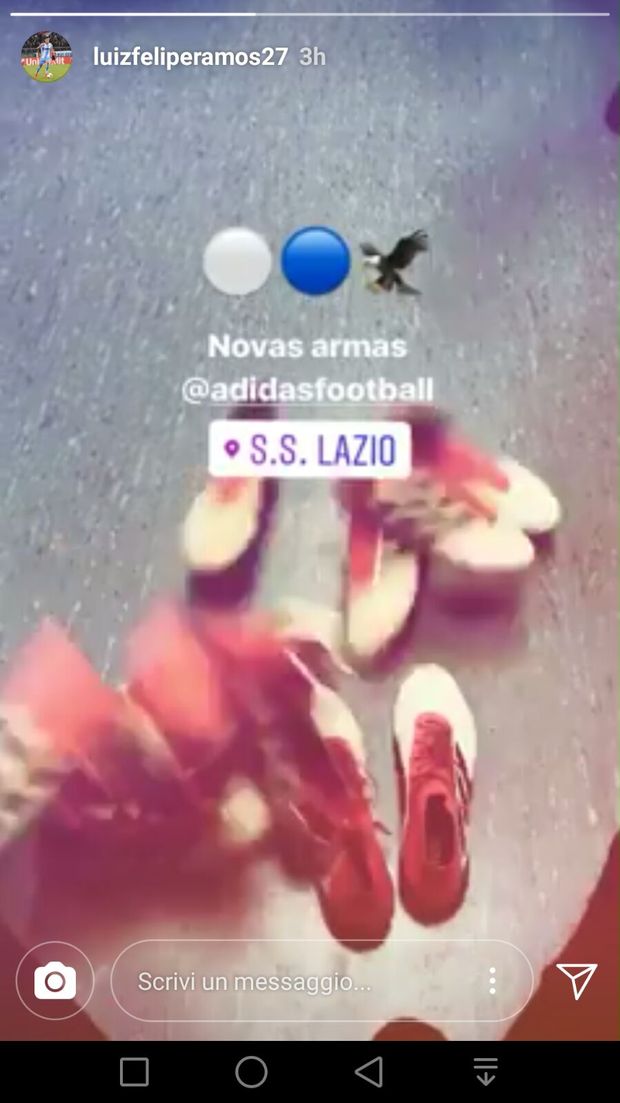 Social Pioggia di scarpini per Luiz Felipe! FOTO Cittaceleste.it