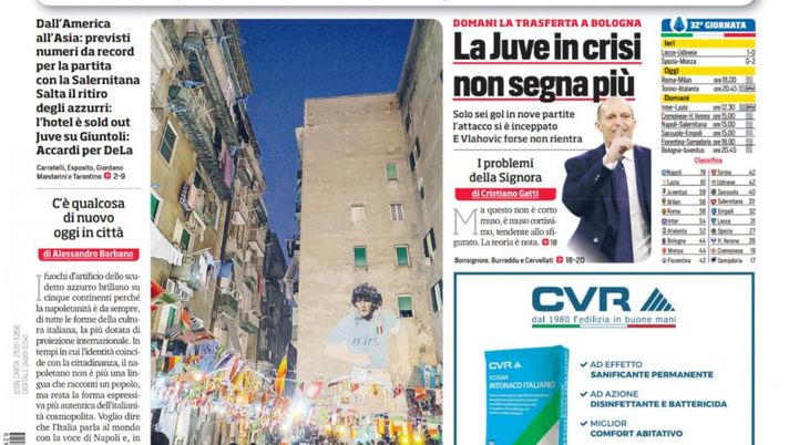 EDICOLA CDS – Roma contro Milano, incrocio per la Champions: Inzaghi punta su Lukaku - immagine 1