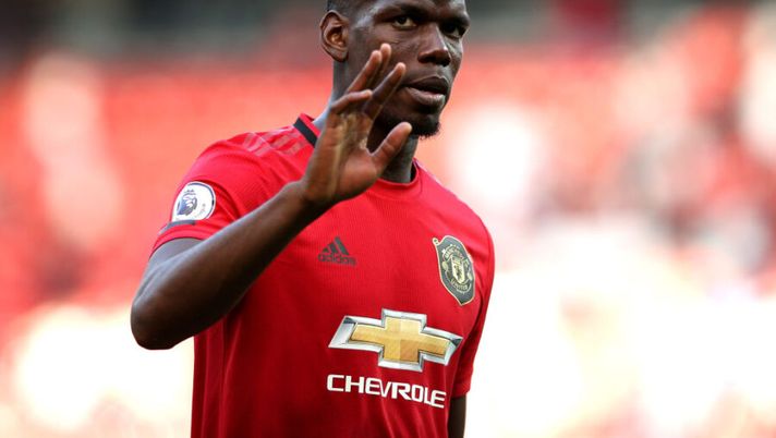 MANCHESTER, ENGLAND - AUGUST 24: Paul Pogba of Manchester United reacts during the Premier League match between Manchester United and Crystal Palace at Old Trafford on August 24, 2019 in Manchester, United Kingdom. (Photo by Jan Kruger/Getty Images) Juve, la Gazzetta: “Pogba vuole andare via e tornerebbe di corsa in bianconero” - immagine 1