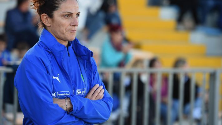 GRADISCA D'ISONZO, ITALY - APRIL 27: Head Coach of Italy Patrizia Panico during the the match Italy v England U15 of the Nations Tournamnent on April 27, 2019 in Gradisca d'Isonzo, Italy. (Photo by Pier Marco Tacca/Getty Images) GRADISCA D'ISONZO, ITALY - APRIL 27: Head Coach of Italy Patrizia Panico during the the match Italy v England U15 of the Nations Tournamnent on April 27, 2019 in Gradisca d'Isonzo, Italy. (Photo by Pier Marco Tacca/Getty Images)
