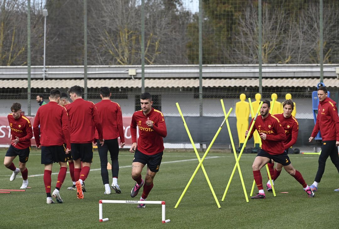 Roma, l’allenamento a due giorni dalla trasferta di Lecce – FOTO GALLERY - immagine 3