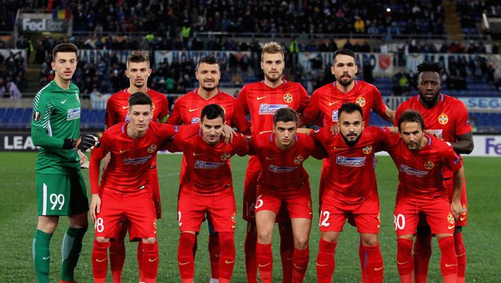 ROME, ITALY - FEBRUARY 22: Steaua Bucharest teams pose during UEFA Europa League Round of 32 match between Lazio and Steaua Bucharest at the Stadio Olimpico on February 22, 2018 in Rome, Italy. (Photo by Paolo Bruno/Getty Images) ROME, ITALY - FEBRUARY 22: Steaua Bucharest teams pose during UEFA Europa League Round of 32 match between Lazio and Steaua Bucharest at the Stadio Olimpico on February 22, 2018 in Rome, Italy. (Photo by Paolo Bruno/Getty Images)