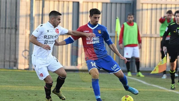 Buglio durante Gubbio-Padova. È partito come trequartista