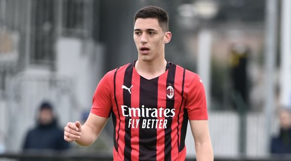 Marko Lazetic (attaccante AC Milan) durante Juventus-Milan Primavera | News (Getty Images) Marko Lazetic AC Milan