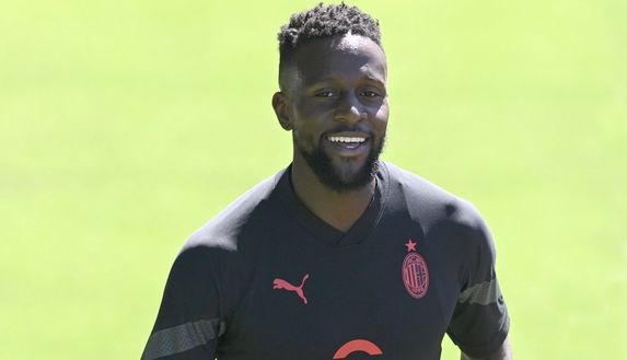 Divock Origi (attaccante AC Milan) in allenamento a Milanello | Milan News (Getty Images) Divock Origi AC Milan allenamento Milanello