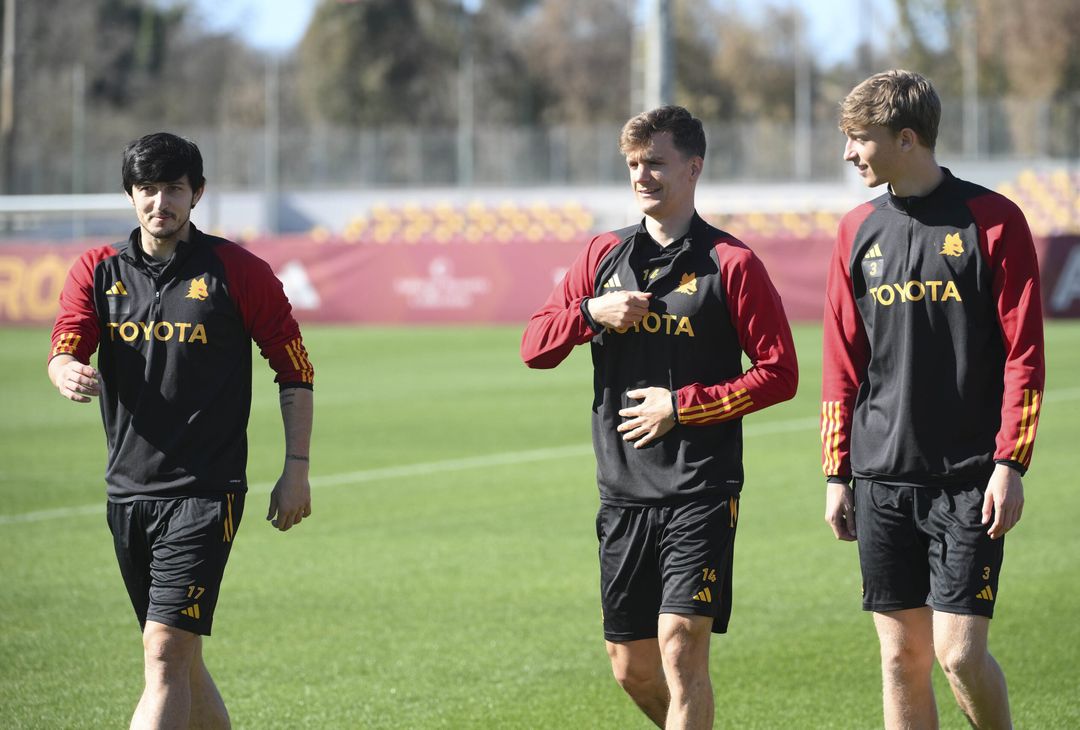 Roma, la rifinitura alla vigilia della gara con il Feyenoord – FOTOGALLERY - immagine 38