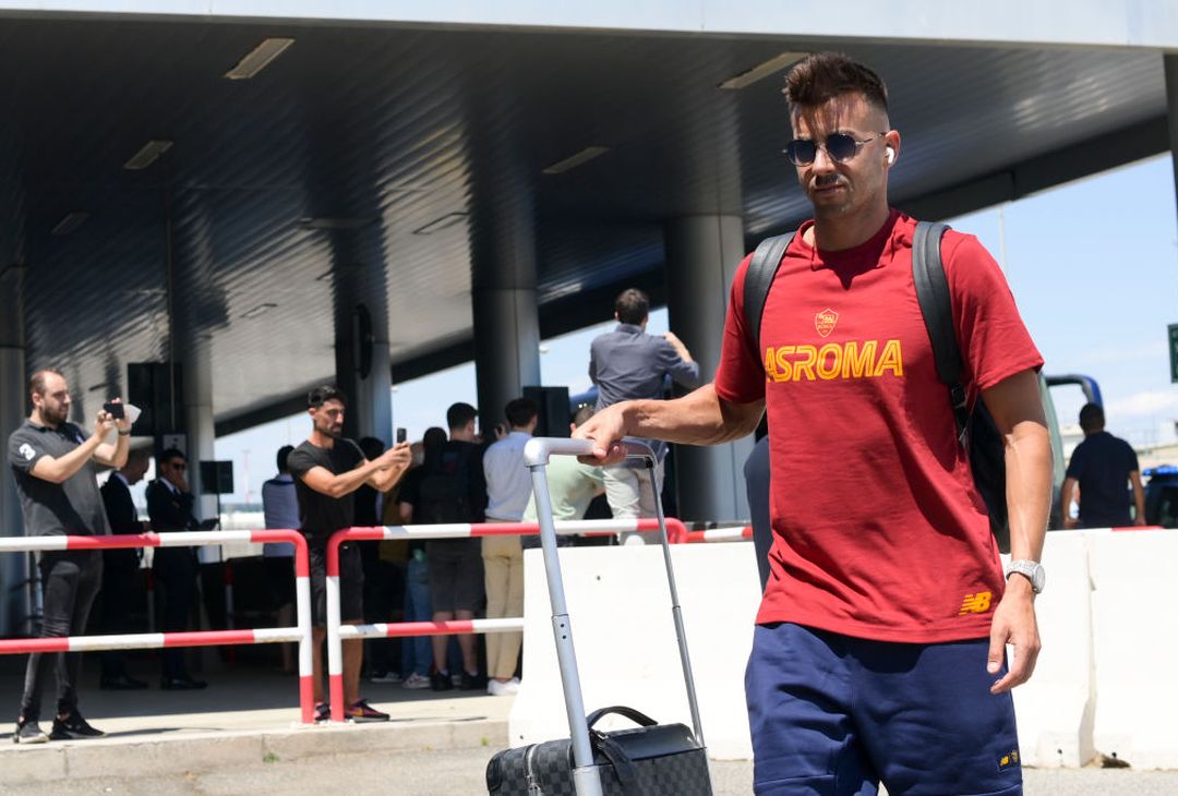 La Roma in partenza per il Portogallo – FOTO GALLERY - immagine 12