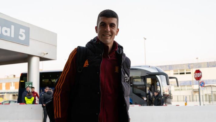 Roma, la squadra è arrivata a Milano: anche Mancini con il gruppo - immagine 1