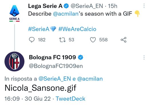 Il Bologna riapre la ferita da derby: “La gif della stagione del Milan? Sansone…”- immagine 2