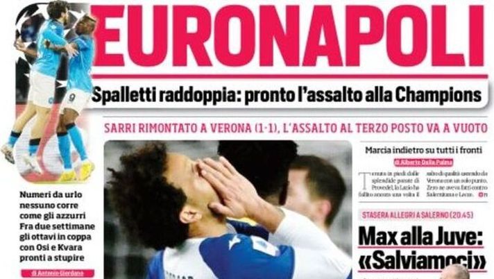 IL NAPOLI SUI MEDIA – Le prime pagine dei giornali di oggi 7 febbraio 2023 - immagine 1