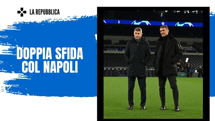 Paolo Maldini e Frederic Massara (dirigenti AC Milan), responsabili delle operazioni di calciomercato dei rossoneri