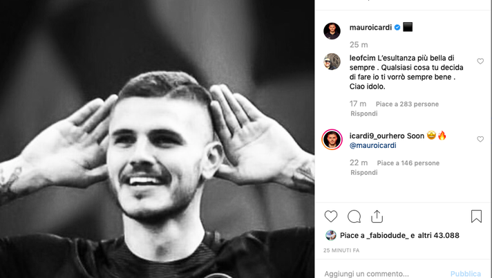 FOTO – Icardi e i nuovi post sui social: tre scatti in bianconero… con l’Inter FOTO – Icardi e i nuovi post sui social: tre scatti in bianconero… con l’Inter - immagine 1