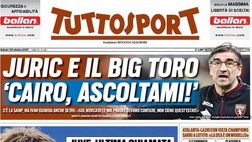 Prima Pagina, Tuttosport: “Obbligati a vincere! Juve, ultima chiamata”