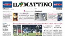 PRIMA PAGINA IL MATTINO OGGI: “Calzona carica il Napoli, missione possibile”