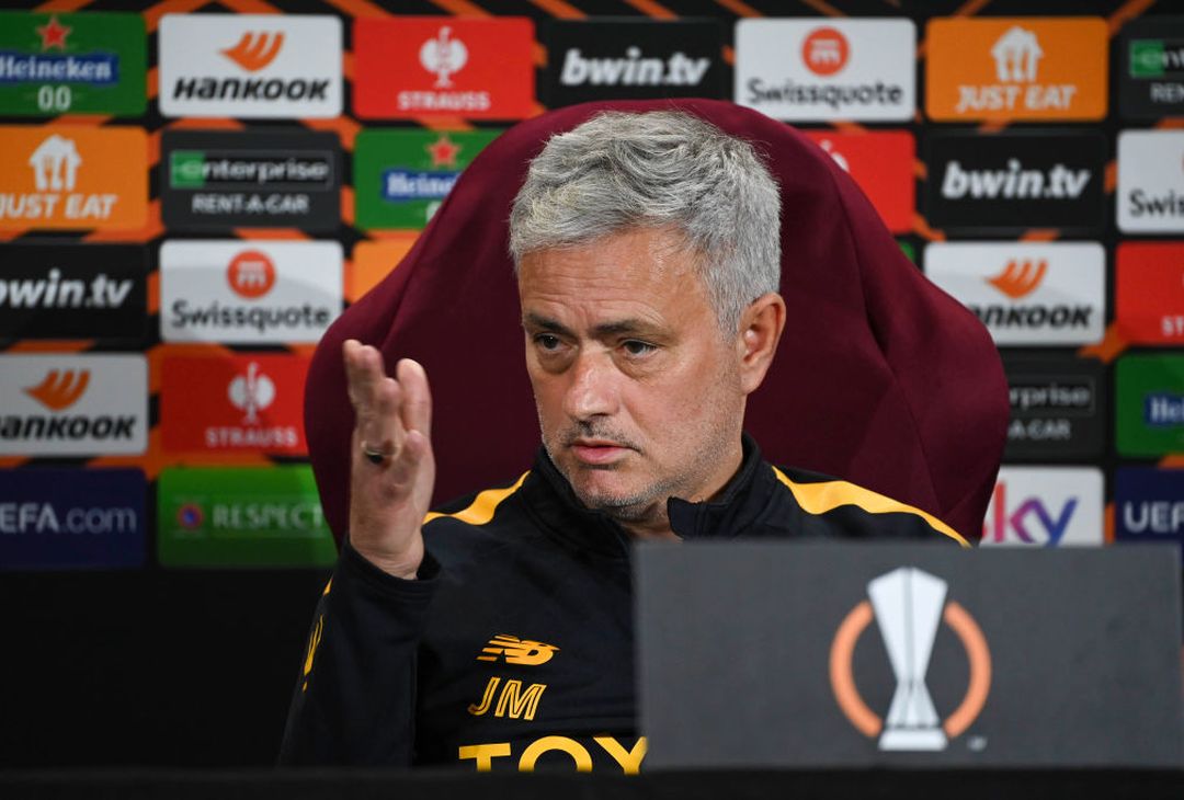 Mourinho e Mancini in conferenza stampa in vista di Roma-Salisburgo – FOTO GALLERY - immagine 10