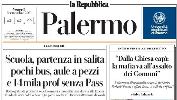 Prima Pagina, La Repubblica-Palermo: &#8220;Baby-vandali al teatro Massimo&#8221; 