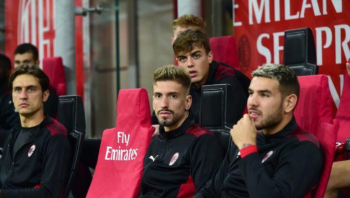 La panchina del Milan in Serie A