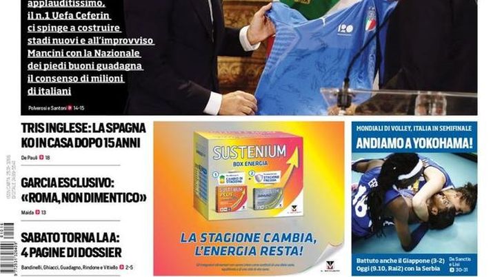 Prima Pagina, Corriere dello Sport: &#8220;Tutti sul carro! De Laurentiis: &#8216;Piatek lo compro io&#8217;. L&#8217;Inter studia Biraghi&#8230;&#8221; 